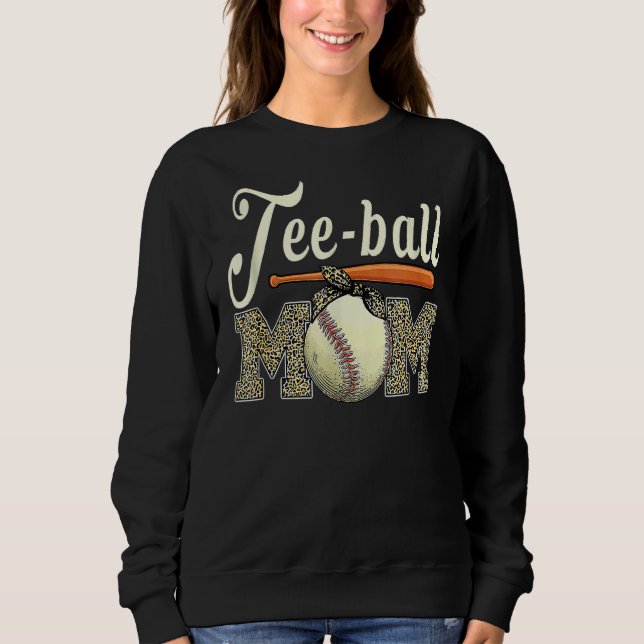 Mama Muttertag Teeball Mama Leopard 7 Sweatshirt (Vorderseite)