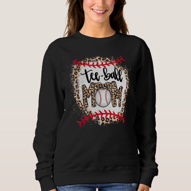 Mama Muttertag Teeball Mama Leopard Matchin Sweatshirt (Vorderseite)