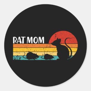 Mama Muttertag Tier Lover Retro Vintag Runder Aufkleber