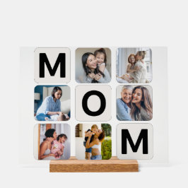 Mama Muttertagsfoto Collage Akryllisches Zeichen Acrylschild