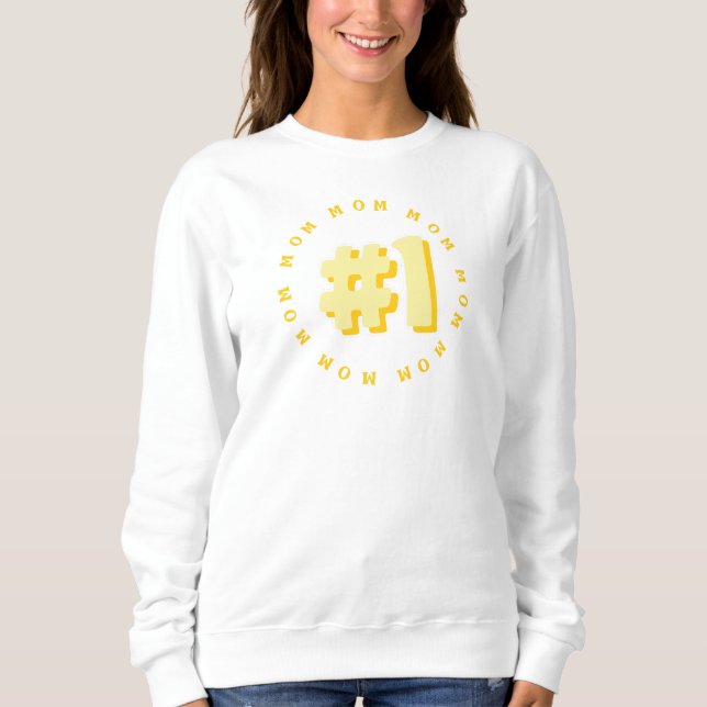 MAMA Muttertagsgeschenk Modernes Sweatshirt (Vorderseite)