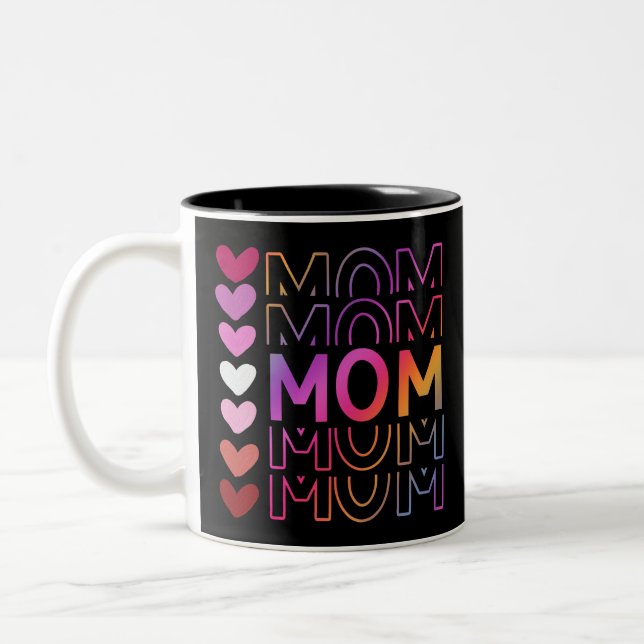 MAMA Muttertagsgeschenk Zweifarbige Tasse (Links)