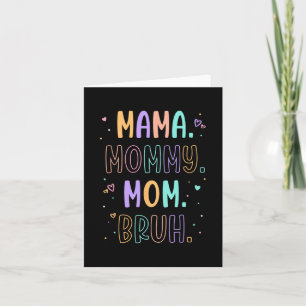 Mama Mutti Bruh Mutter Muttertag Muttertag Karte