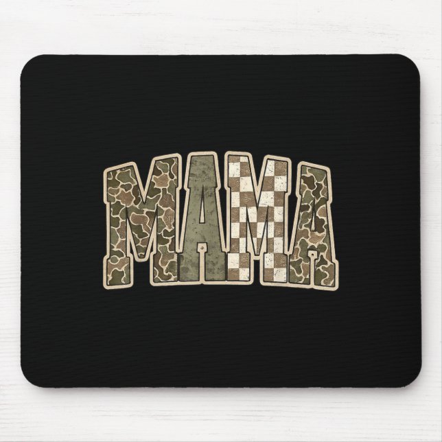 Mama Mutti frohen Muttertag Mamma Leben Retro Mousepad (Vorne)