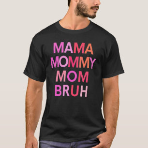 Mama Mutti Mom Bruh Mutti Leopard Vintage 4 T-Shirt