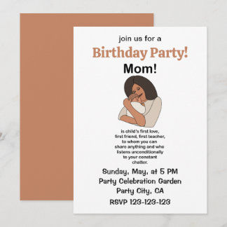 Mama Mutti Mutter Zitat Geburtstag Einladung
