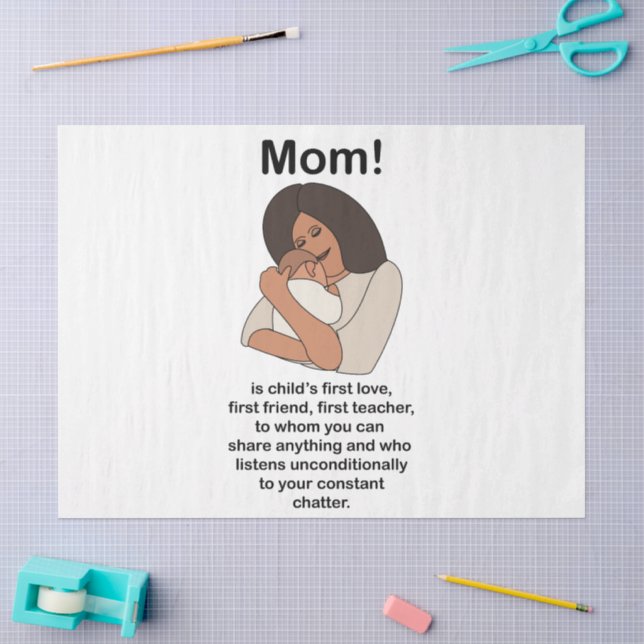 Mama Mutti Mutter Zitat Geburtstag Seidenpapier (Basteln)