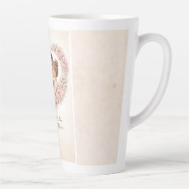 Mama — My First Home | Mother & Daughter Floral Tr Milchtasse