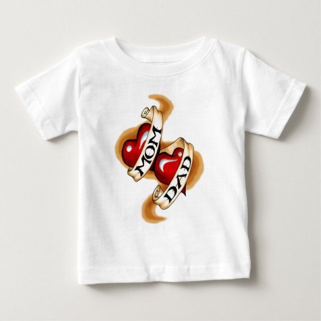 Mama 'n Vater Baby T-shirt (Vorderseite)