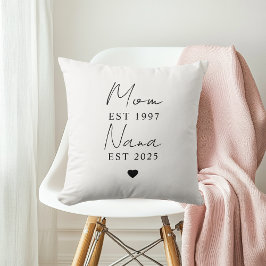 Mama Nana EST Throw Kissen | Personalisiertes Gesc