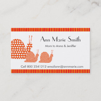 Mama-nennende Karte niedliche Schnecken