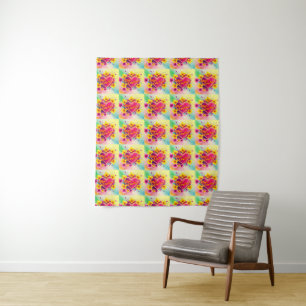 Mama-Neon-Liebe-Burst Wandteppich