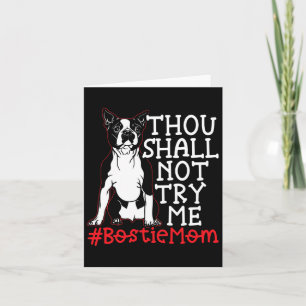 Mama Niedlich Boston Terrier Dog Lover Karte
