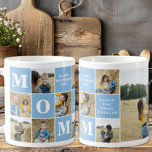 MAMA Niedlich Custom 8 Foto Collage Muttertag Kaffeetasse
