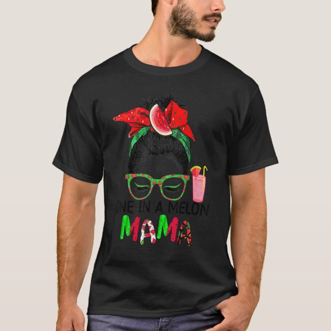 Mama Niedlich eins im Melon Mama Wassermelone T-Shirt (Vorderseite)
