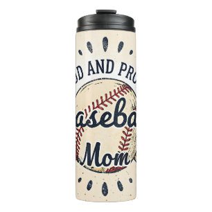 Mama niedlich Sports Baseball Thermosbecher