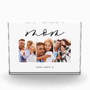 Mama niedliche moderne Drehbuch-MultiFoto-Geschenk Fotoblock