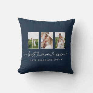 Mama niedliche moderne Skript Multi-Foto Geschenk Kissen