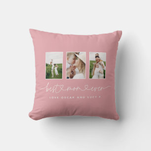Mama niedliche moderne Skript Multi-Foto Geschenk Kissen
