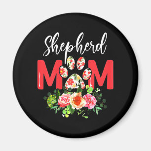 Mama Niedlicher Deutscher Schäferhund Magnet