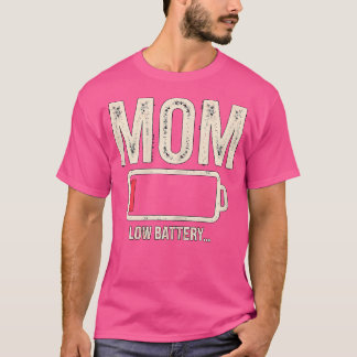 Mama Niedrige Batterie Schwarz X-Klein Modern Crew T-Shirt