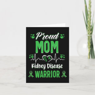 Mama Nierenerkrankung Warrior Awareness Ribbon Gre Karte
