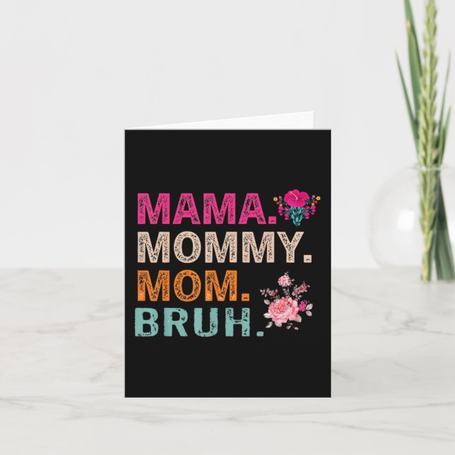 Mama Noun Definition Funny Mama Mütter Tag Karte (Vorderseite)