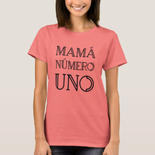 Mamá Número Uno Trendy geometrische Typografie T-Shirt