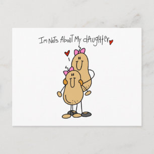 Mama - Nüsse über meine Tochter T - Shirt und Gesc Postkarte