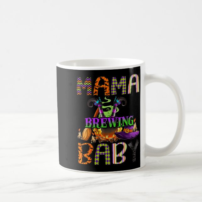 Mama Of Brewing Baby Halloween One Soky Mama  Kaffeetasse (Rechts)