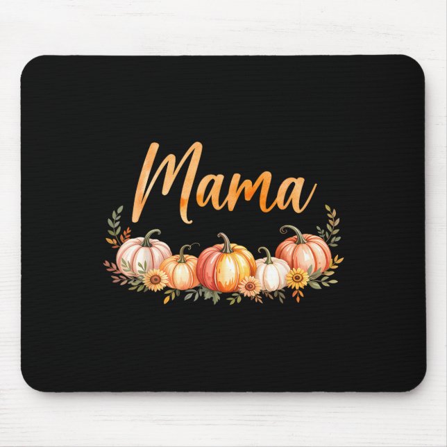 Mama Of Little Pumpkin First Birthday Autumn Pumpk Mousepad (Vorne)