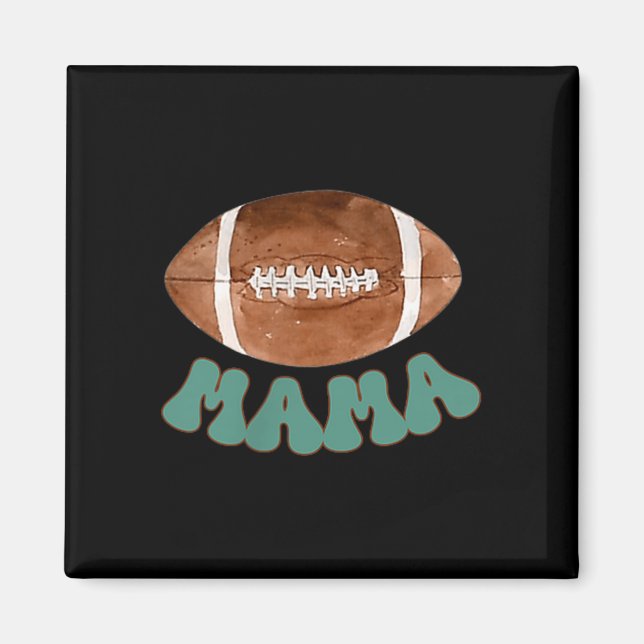Mama Of The 1 Year Old Football Birthday Boy Famil Magnet (Vorne)