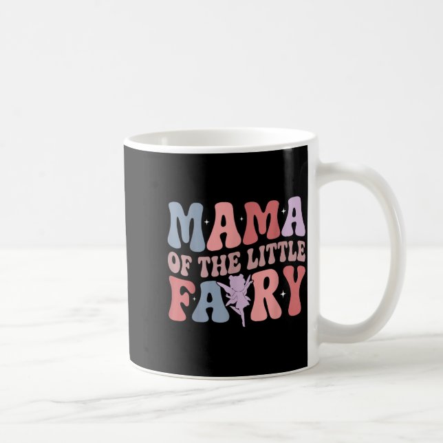 Mama Of The Little Fairy First Birthday Girl Famil Kaffeetasse (Rechts)