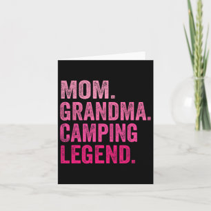 Mama Oma Camping Legend Funny Camper Mama Karte