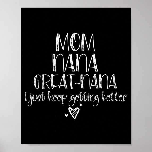 Mama Oma großartige Oma wird immer besser Mutter Poster (Vorne)