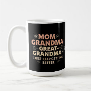 Mama, Oma, Großes Oma, ich Behielt, besser zu werd Kaffeetasse