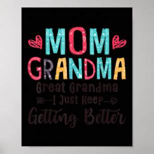 Mama Oma Großes Oma, ich Behielt einfach, schlafen Poster