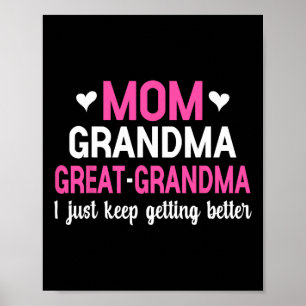 Mama Oma Großes Oma, ich Behielt einfach, schlafen Poster