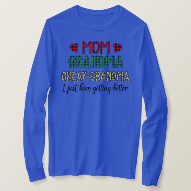 Mama Oma Großes Oma ich gerade Behalten bekommen T-Shirt (Design vorne)