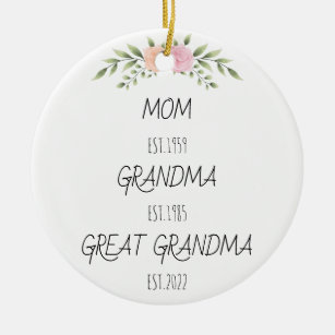 Mama Oma Großes Oma Jahr für Tag Keramik Ornament
