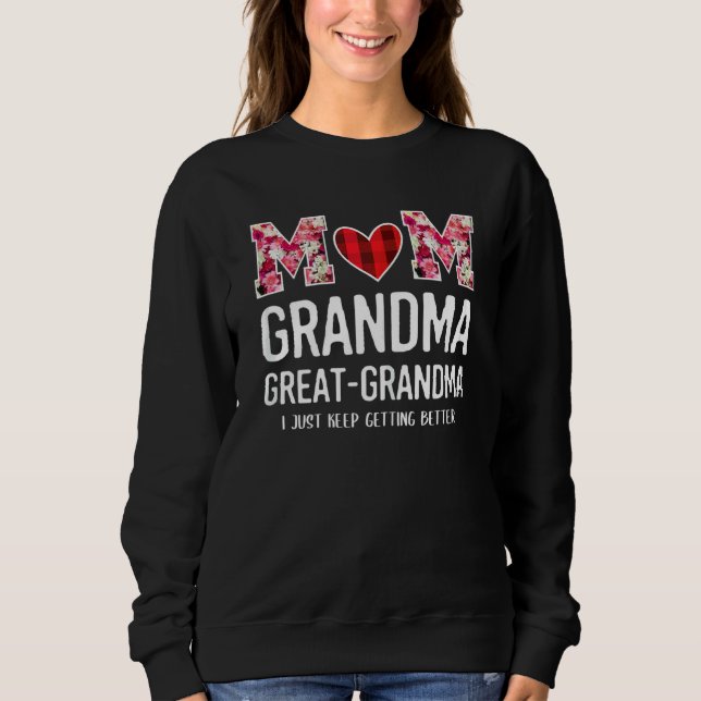 Mama Oma Großmutter Muttertag Fl. Sweatshirt (Vorderseite)