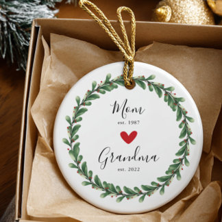 Mama | Oma Jahr Ges. Keramik Ornament