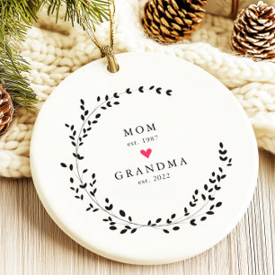 Mama   Oma Year Est. Keramikornament