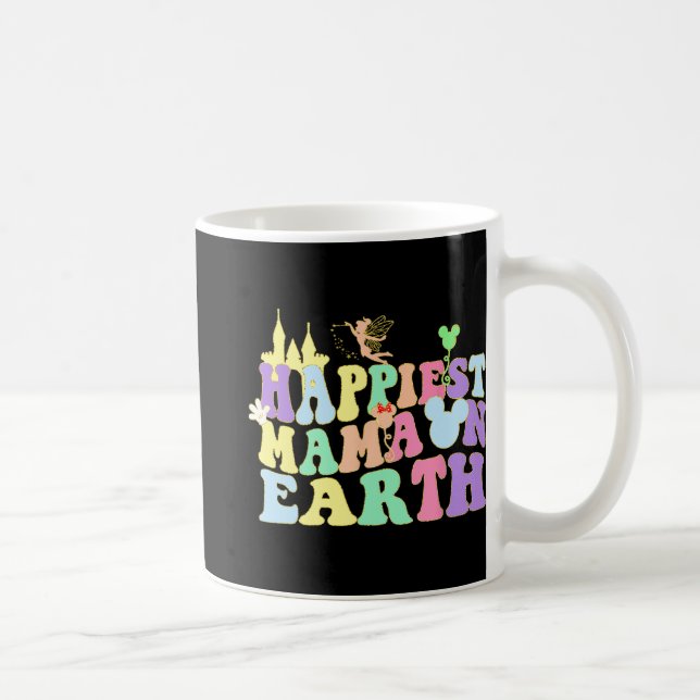 Mama On Earth Groovy Fun Mama Mommy Mother Day Kaffeetasse (Rechts)