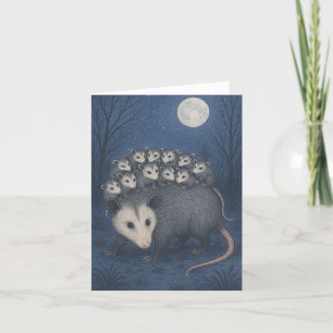 Mama Opossum Dankeskarte