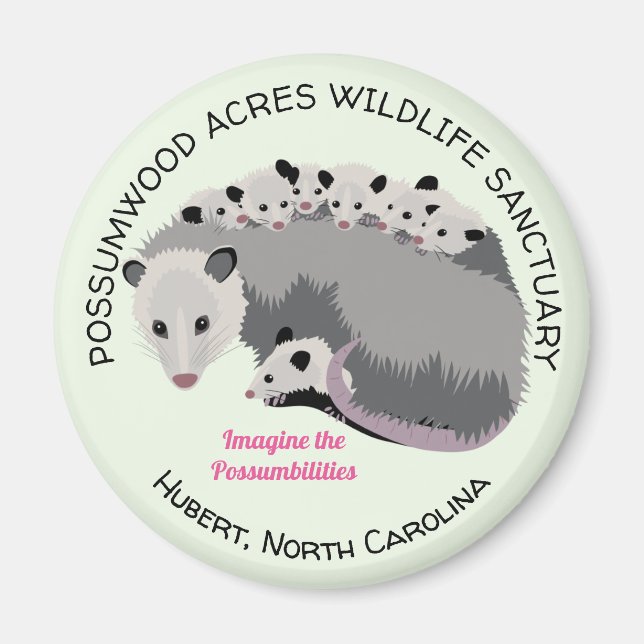 Mama Opossum Magnet (Vorne)