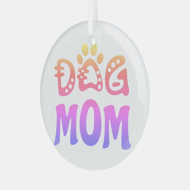 Mama Ornament Aus Glas (Vorderseite links)