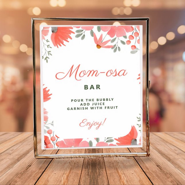 Mama-osa Bar Eine kleine Wildblume Girl Babydusche Poster (Von Creator hochgeladen)