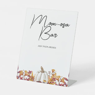 Mama-osa-Bar Fall in Liebe White Pumpkin Baby Dusc Sockelschild