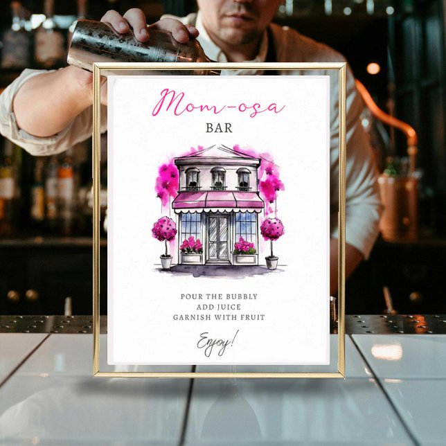 Mama-osa Bonjour Bebe Paris Französisch Pink Baby  Poster (Von Creator hochgeladen)